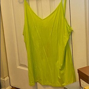 Tank Top, Neon Green, Size 2XL